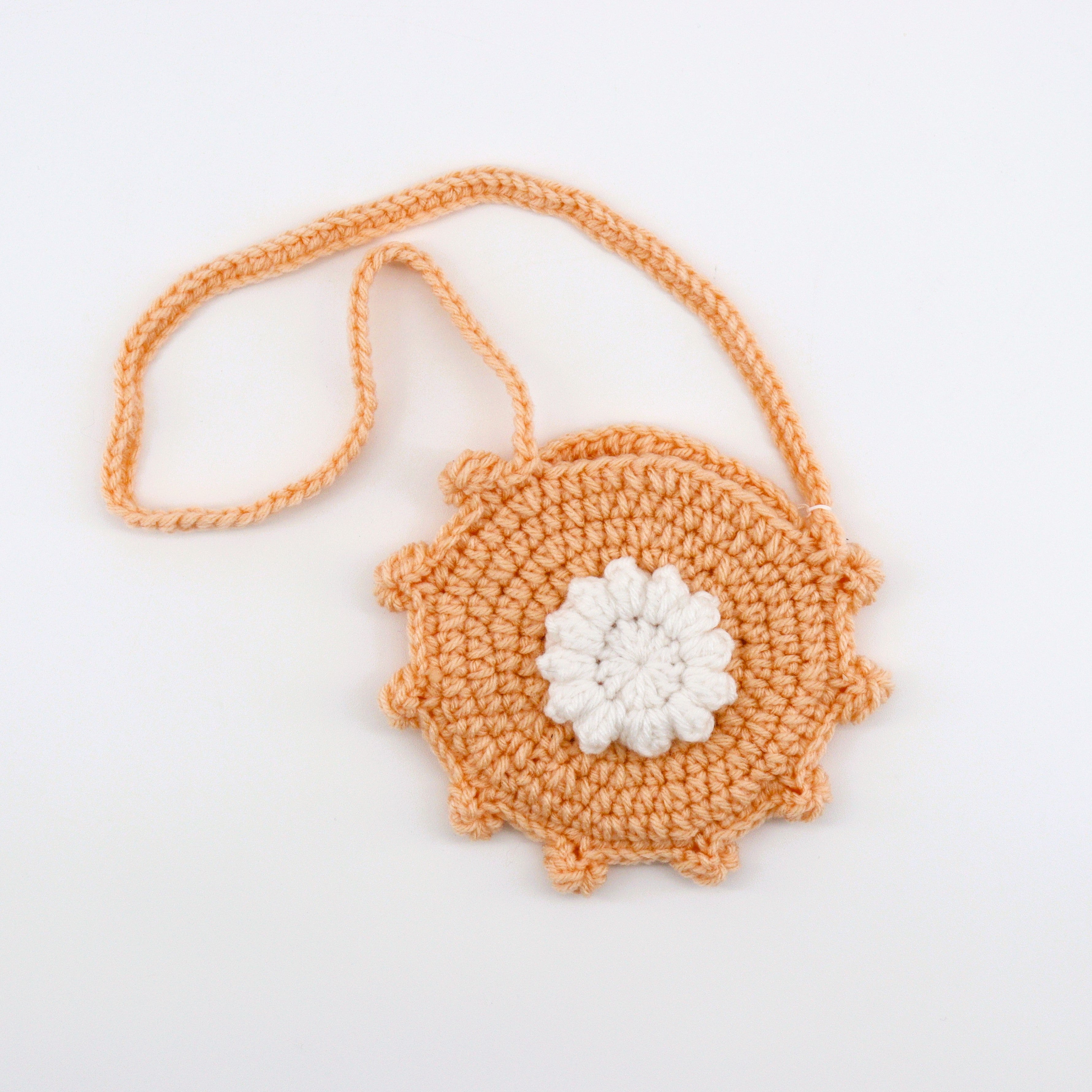 Crocheted Mini Round Kids Purse