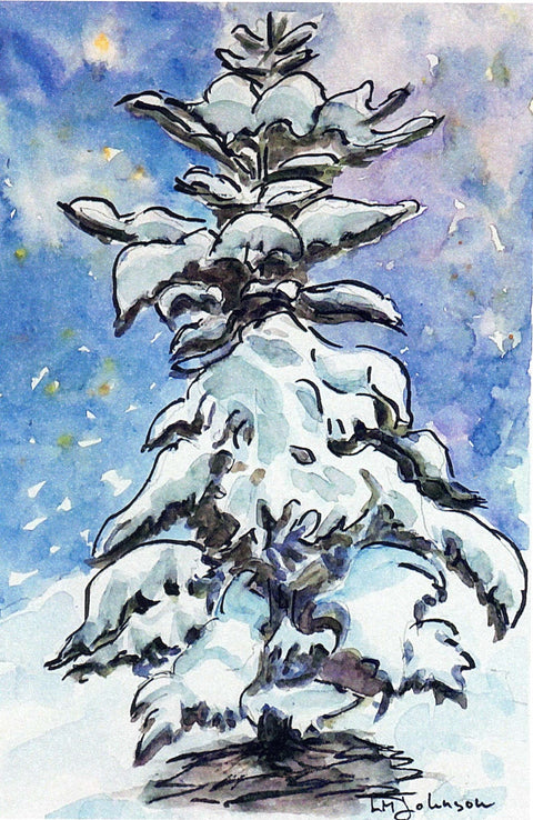 Holiday Greeting cards by Luise Mendler-Johnson Let it Snow - Arts and Heritage St. Albert