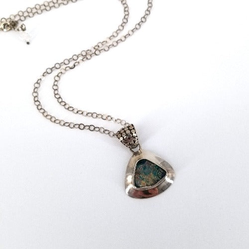 Ancient Roman fashion Glass Drop Necklace