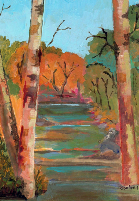 'Landscape Series' Original Painted Art Card Style 1 - Arts and Heritage St. Albert