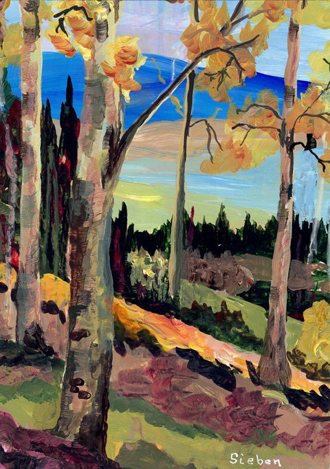 'Landscape Series' Original Painted Art Card Style 2 - Arts and Heritage St. Albert