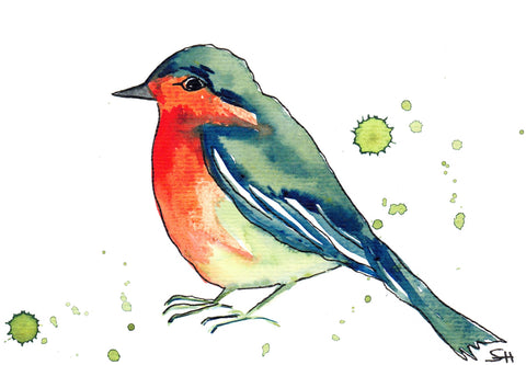 'Bird Series' Original Art Cards Robin - Arts and Heritage St. Albert