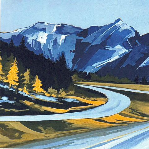 Art Cards by Tracy Lyn Propp "Sing to the Mountains" 5x5" - Arts and Heritage St. Albert