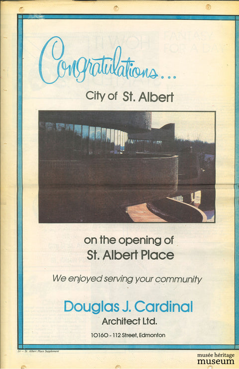 St. Albert Place Completion - Arts and Heritage St. Albert