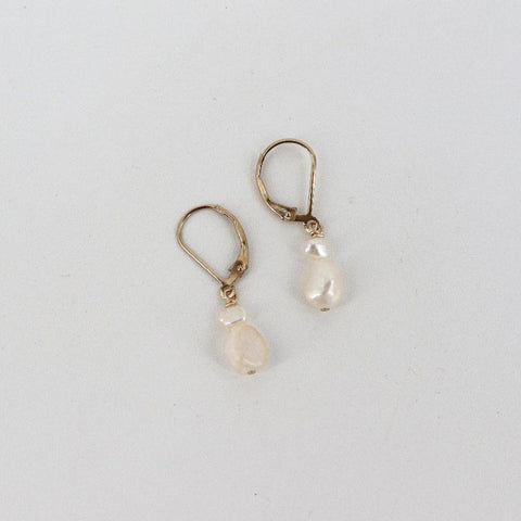 'Duo Baroque Pearl' Earrings