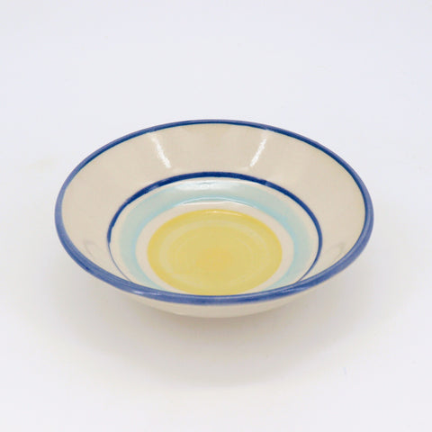 Contemporary Small Blue & Yellow Bowl - Arts and Heritage St. Albert