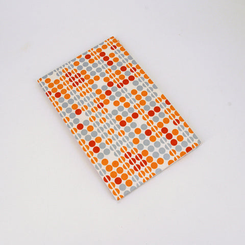 'Orange Dots' Coptic Style Soft Cover Large Sketchbook - Arts and Heritage St. Albert