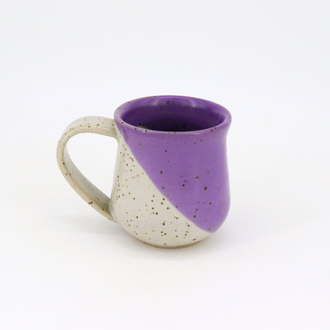 Small Speckled Purple & White Mug Style 1 - Arts and Heritage St. Albert