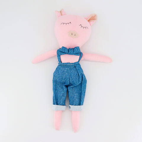 Handmade 'Pig' Doll (pants) - Arts and Heritage St. Albert