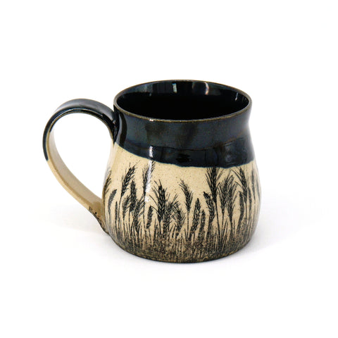 Wheat Fields and Fox Handmade Mug - Arts and Heritage St. Albert