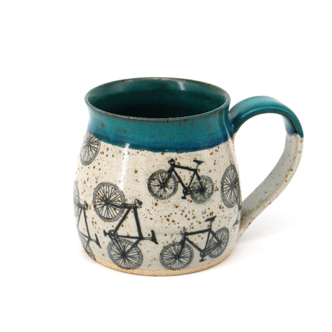 Bikes Handmade Mug - Arts and Heritage St. Albert