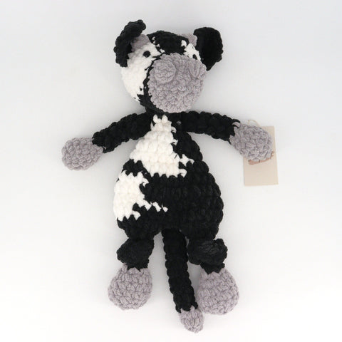 Crocheted Cow 'Snuggler' - Arts and Heritage St. Albert