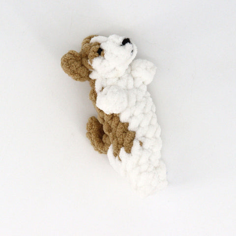 Crocheted Teenie Puppy 'Snugglers' Corgi with a Tail - Arts and Heritage St. Albert