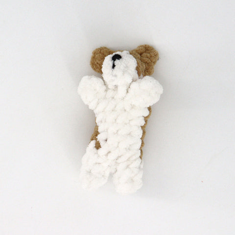 Crocheted Teenie Puppy 'Snugglers' Tailless Corgi - Arts and Heritage St. Albert