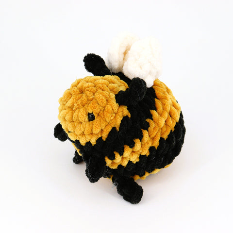 Crocheted Bumblebee Plushie Yellow & Black - Arts and Heritage St. Albert