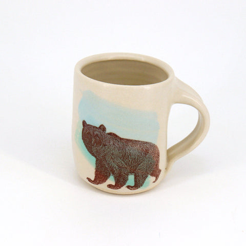 New Fauna Mugs Bear with Blue & Green - Arts and Heritage St. Albert