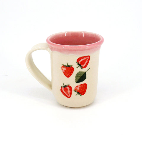 Small Strawberry Mug Style 5 - Arts and Heritage St. Albert