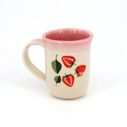 Small Strawberry Mug Style 4 - Arts and Heritage St. Albert