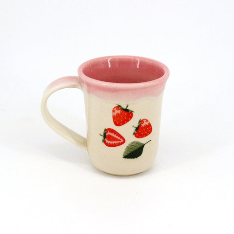 Small Strawberry Mug Style 1 - Arts and Heritage St. Albert