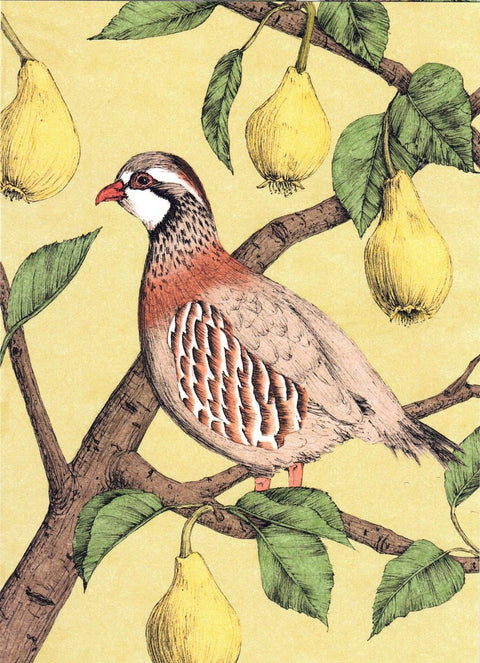 'Christmas' Art Cards by Snake Bite Creations Partridge in a Pear Tree Art Card - Arts and Heritage St. Albert