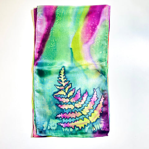 Silk scarf Fern Frond - Arts and Heritage St. Albert