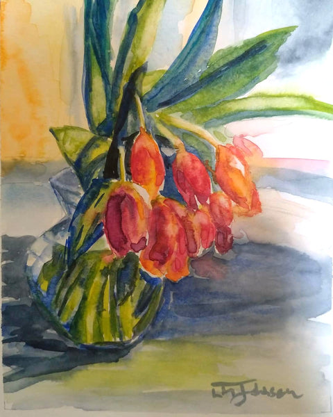 9x12 Prints by Luise Mendler-Johnson Tabitha's Tulips - Arts and Heritage St. Albert